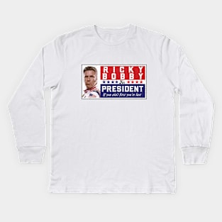 Ricky Bobby for President Kids Long Sleeve T-Shirt